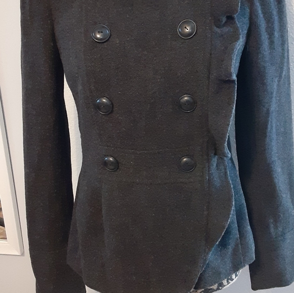 Ann Taylor Loft short wool peacoat. 0 NWOT - Picture 4 of 14